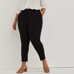 Torrid Challis Relaxed Taper Legs Pants Womens  Sz 18 Black